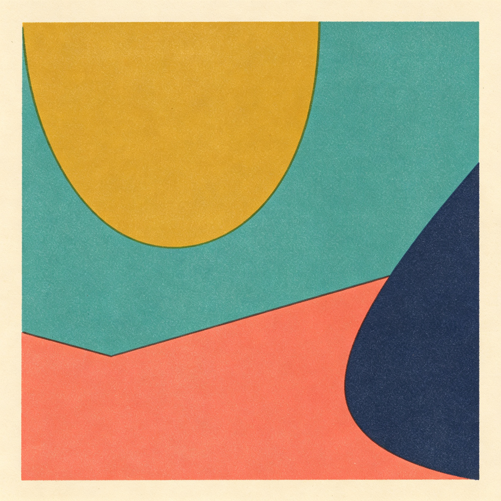 Geometric color poster
