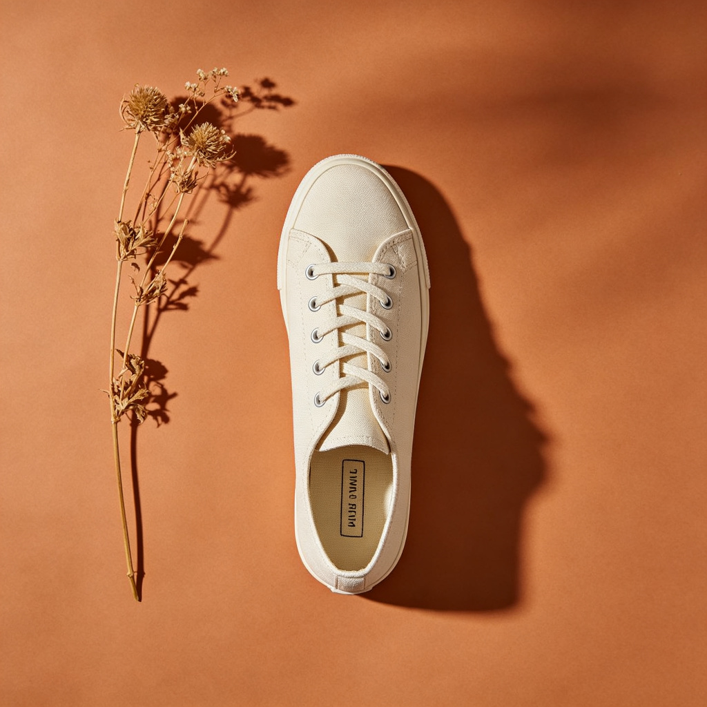 Canvas sneaker product photo
